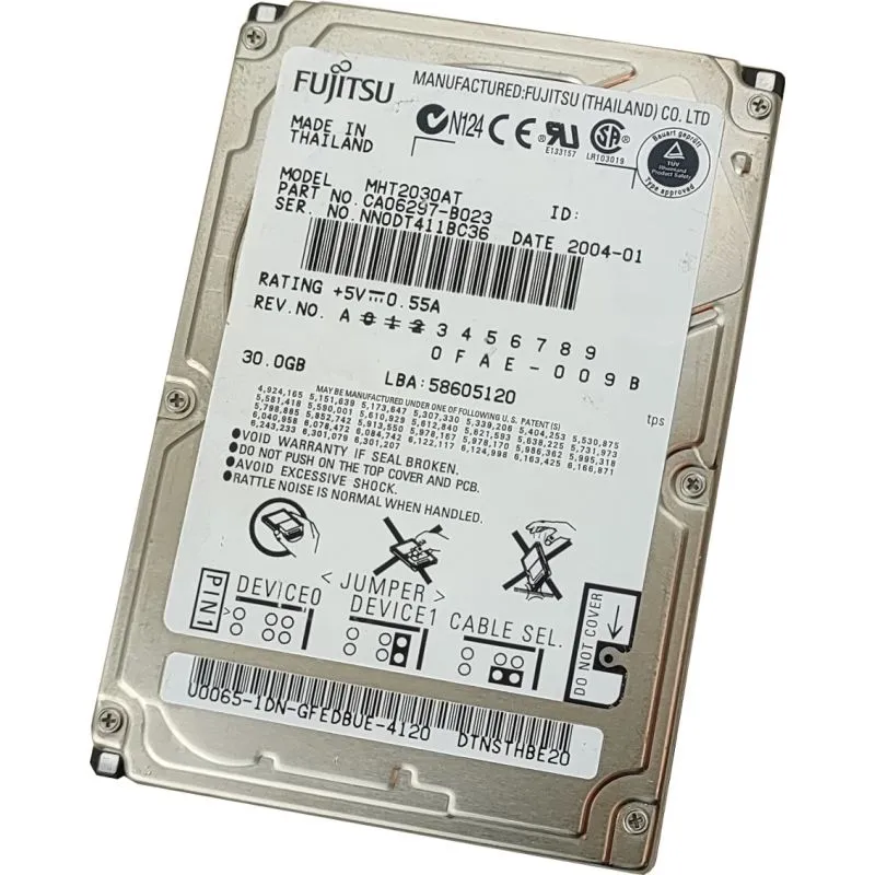 Dysk HDD Fujitsu (30GB) 2.5" IDE